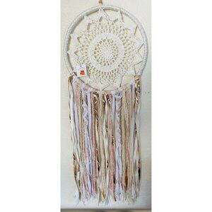Dream Catchers Large 14" Diameter 35" Length - White - PInk - Rose Gold NEW NWT